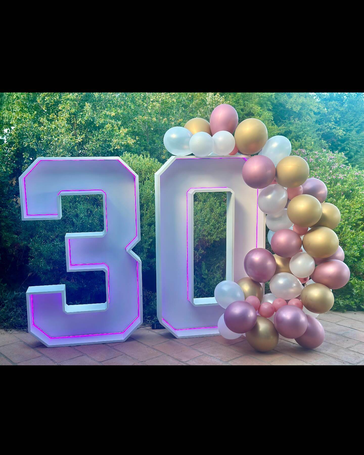 30th with Balloons
